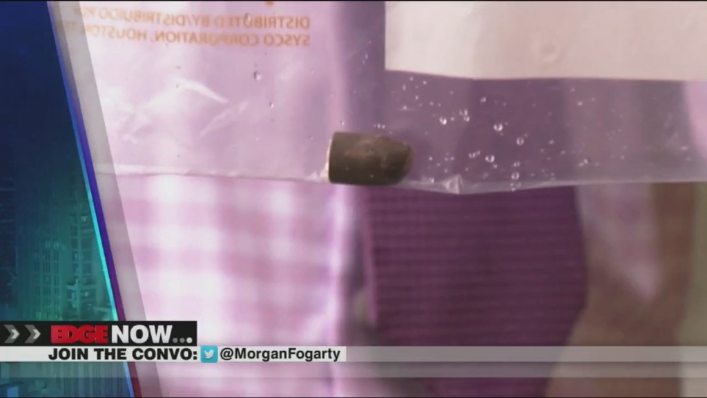 Bullet In Woman Pops Out The Edge