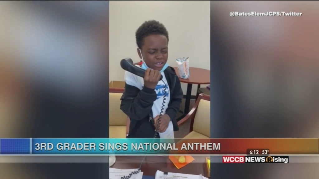 Viral Videos: 3rd Grader Sings National Anthem