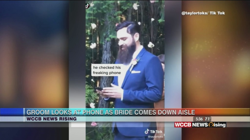 Groom Pays Attention To Cellphone And Not Bride