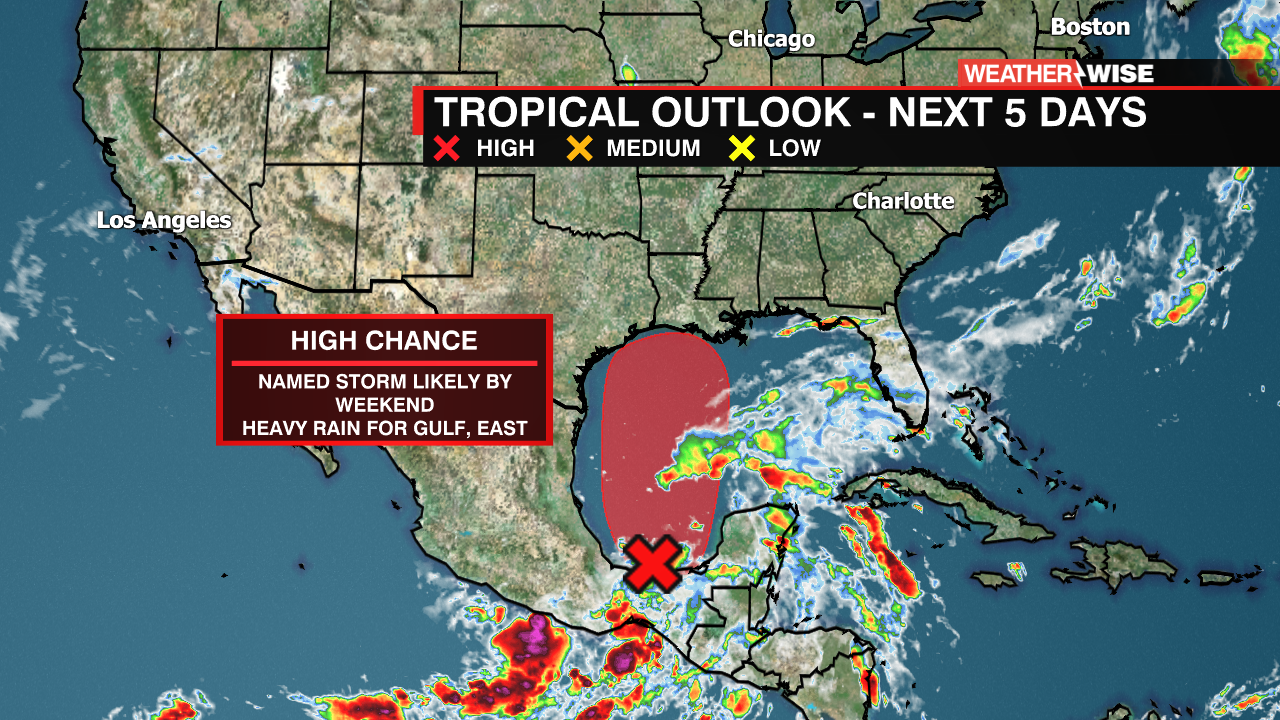 Likely Tropical System To Impact Gulf, East Coast This Weekend - WCCB ...