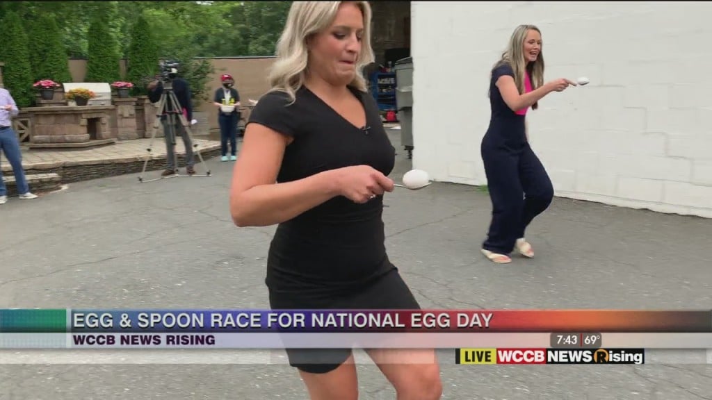 Egg & Spoon Race For National Egg Day