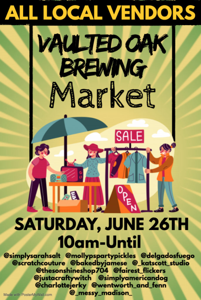 Vaulted Oak Brewing to Host Local Market This Weekend WCCB Charlotte's CW
