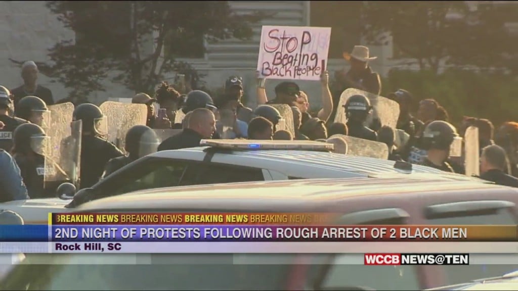 Hundreds Of Protesters Gather In Rock Hill After Video Surfaces Showing Rough Arrest Of 2 Black Men
