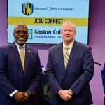 Dr Morgan President Armbrister President Hauser Dr Woodson Gaston College Jcsu Connect Articulation Agreement Signing