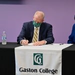 President Hauser Gaston College Jcsu Connect Articulation Agreement