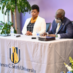 President Armbrister Gaston College Jcsu Connect Articulation Agreement