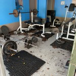 Hope Haven Flooded Fitness Room