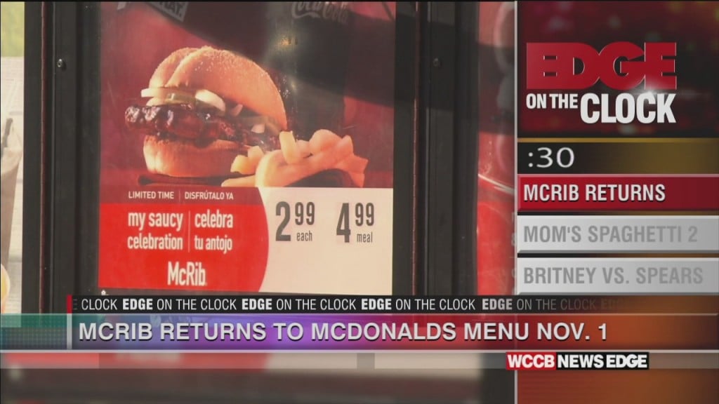 The Mcrib Is Back!