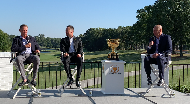 Presidents Cup Captains Visit Quail Hollow Club