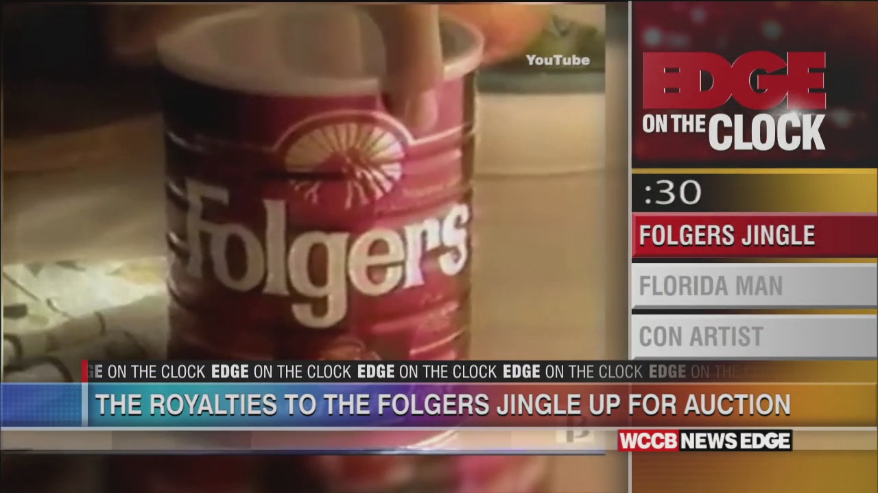 Edge On The Clock Folgers Coffee Jingle Is Up For Sale WCCB