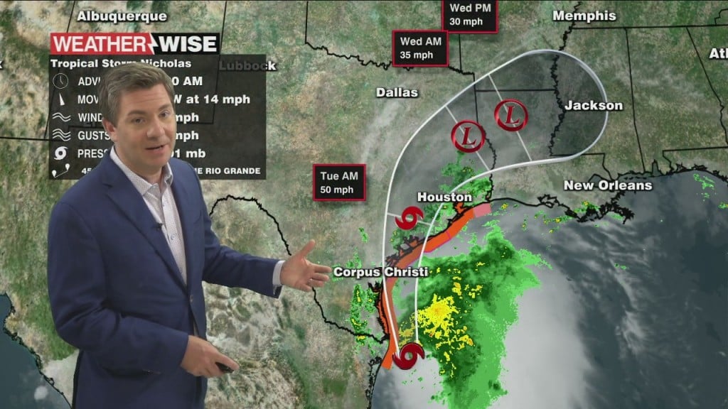 Hot Start To The Week, Rain Possible Later Thanks To Nicholas