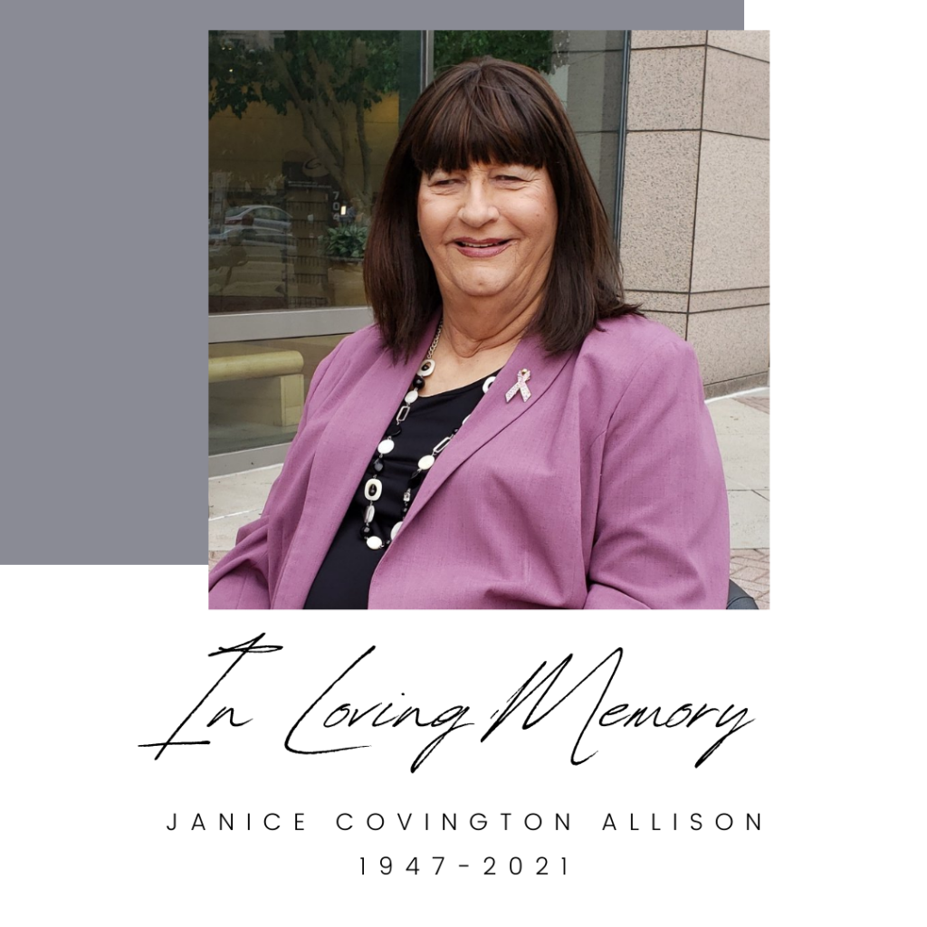 Photo of Janice Covington Allison Courtesy of Carolinas LGBT+ Chamber of Commerce's Facebook page