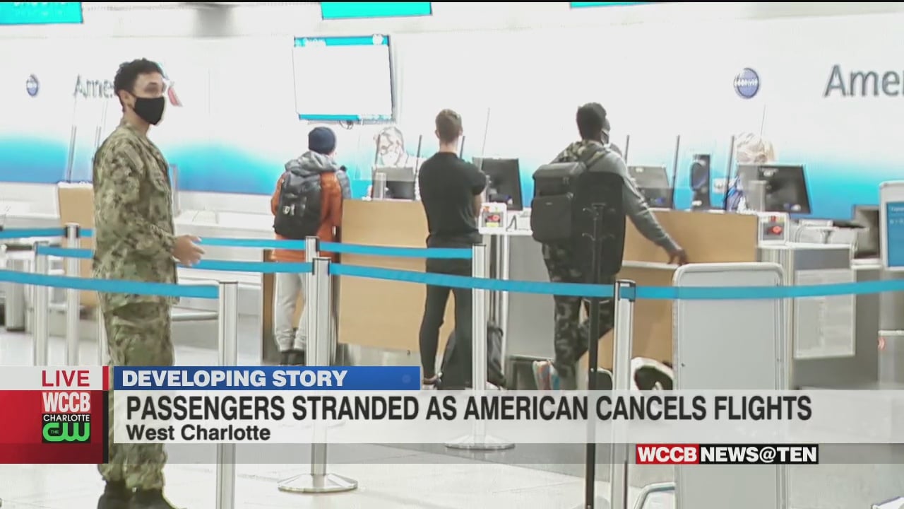 American Airlines Flight Cancellations Continue Monday At Charlotte