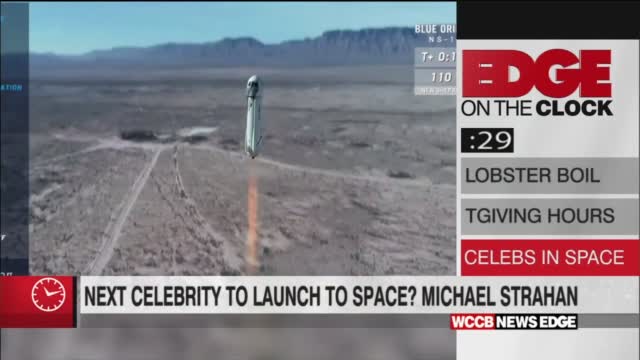 Edge On The Clock: The Next Celebrity To Travel To Space