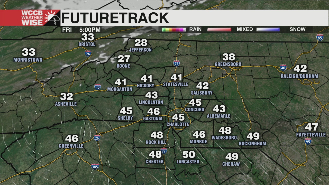 Cooler & Breezy Friday, Long Stretch Of Dry Weather Ahead - WCCB Charlotte