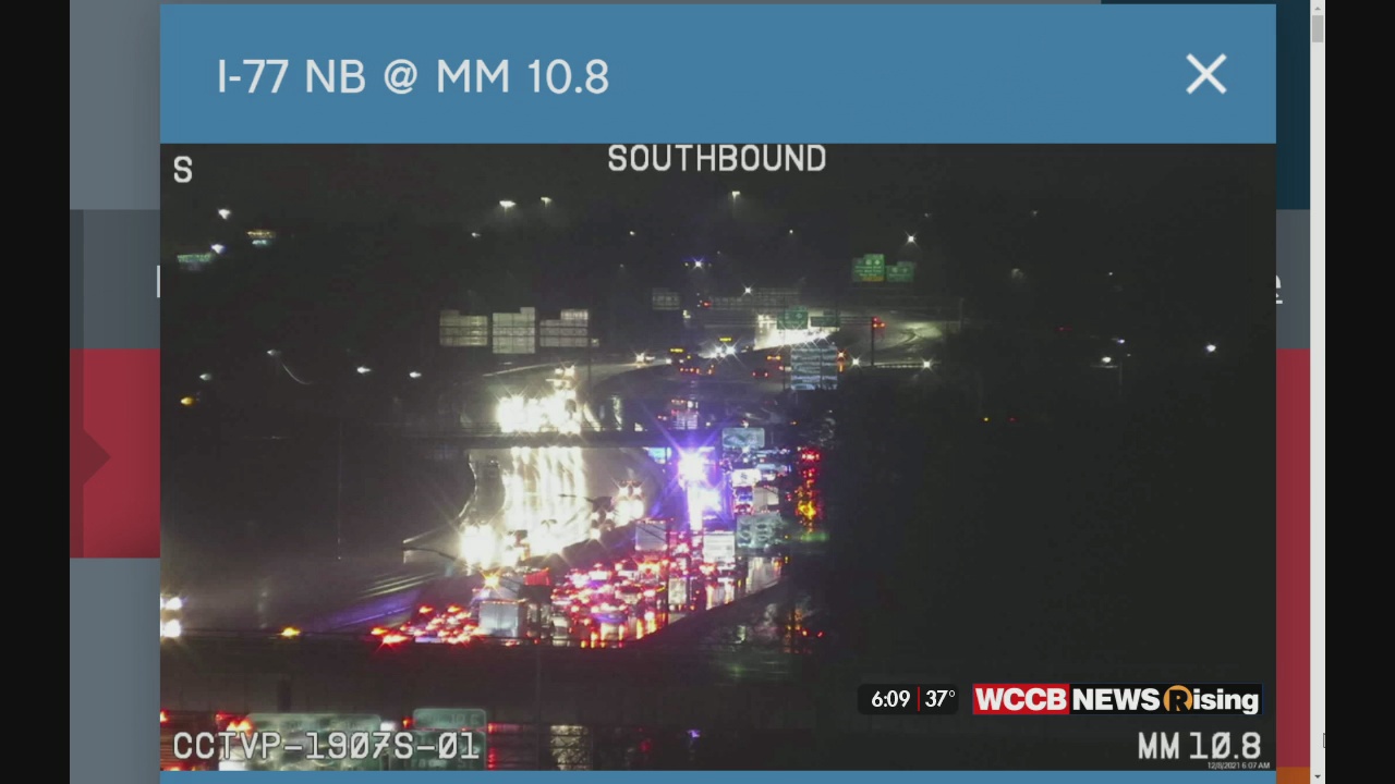 Crash Involving Two Tractor Trailers Closes Portion of I-77 Southbound ...