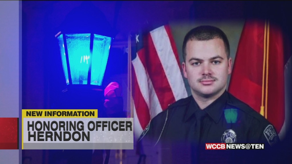 Mount Holly Remembers Fallen Officer With Blue Lights, Nearly One Year After Death