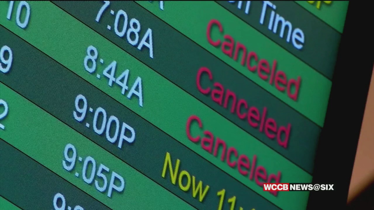 Flight Cancellations Continue Due To Bad Weather, Sick Crews WCCB
