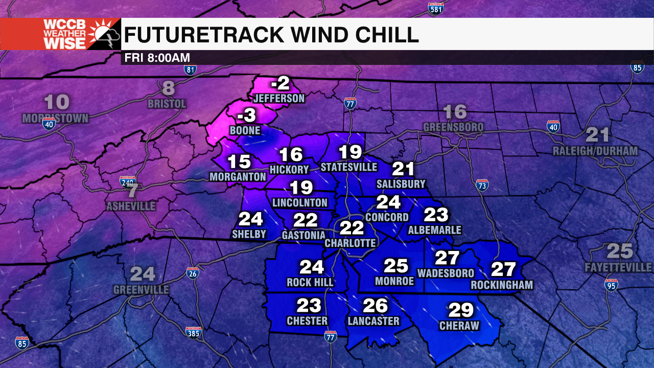 Dangerously Cold Temperatures Spilling Into The Carolinas - WCCB Charlotte