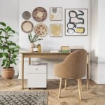 Bohemian Home Office Interior 3d Render