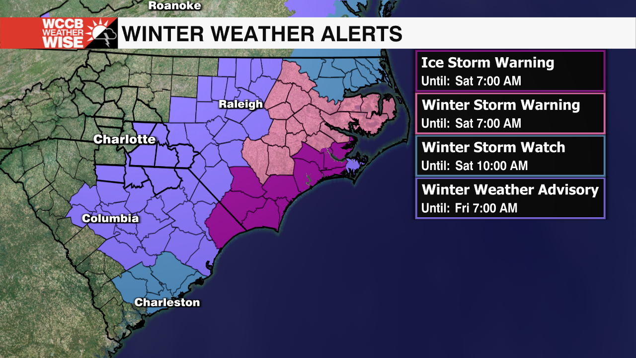 Winter Storm Impacts Move East - WCCB Charlotte's CW