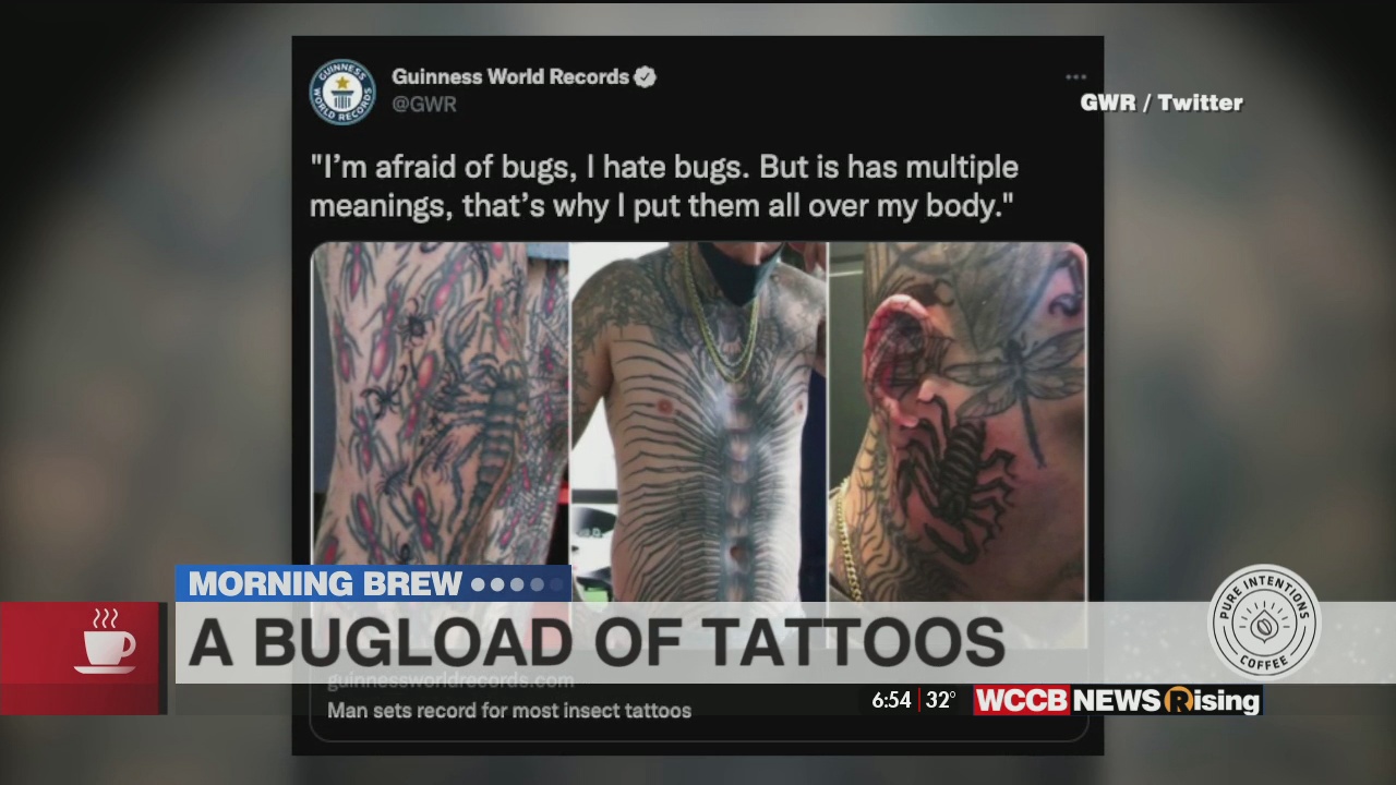 Guinness World Record Breaker Tattoos His Biggest Fear On His Body For ...