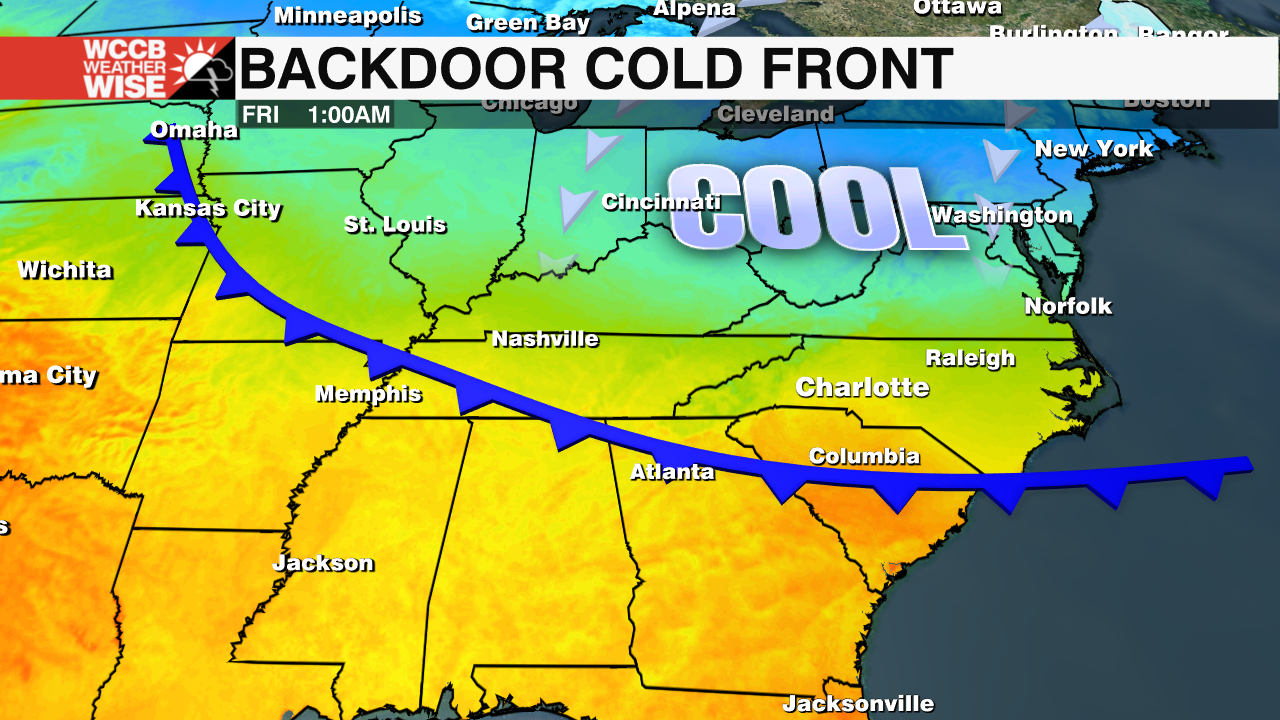 What Is A Backdoor Cold Front? - WCCB Charlotte