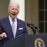 President Joe Biden Speaks In The Rose Garden Of The White House In Washington Monday April 11 2022