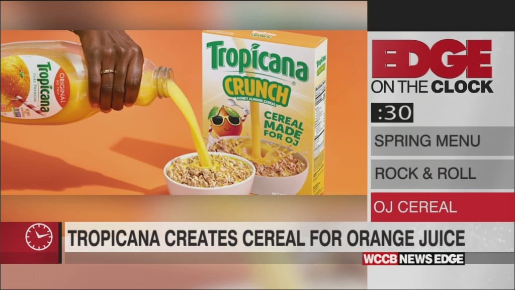 Edge On The Clock: Tropicana Launches Cereal Made To Eat With Oj Instead Of Milk