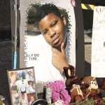 A Photo Of Tyre Sampson Rests At A Memorial Site Outside The Orlando Free Fall Drop Tower Ride At Icon Park In Orlando On Tuesday March 29 2022
