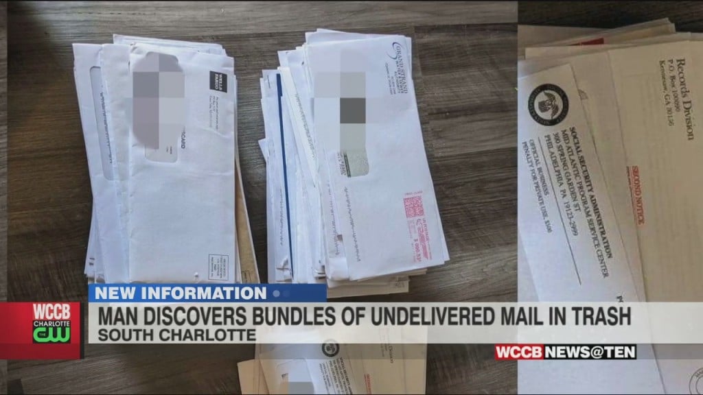 South Charlotte Man Discovers Bundles Of Undelivered Mail In Trash