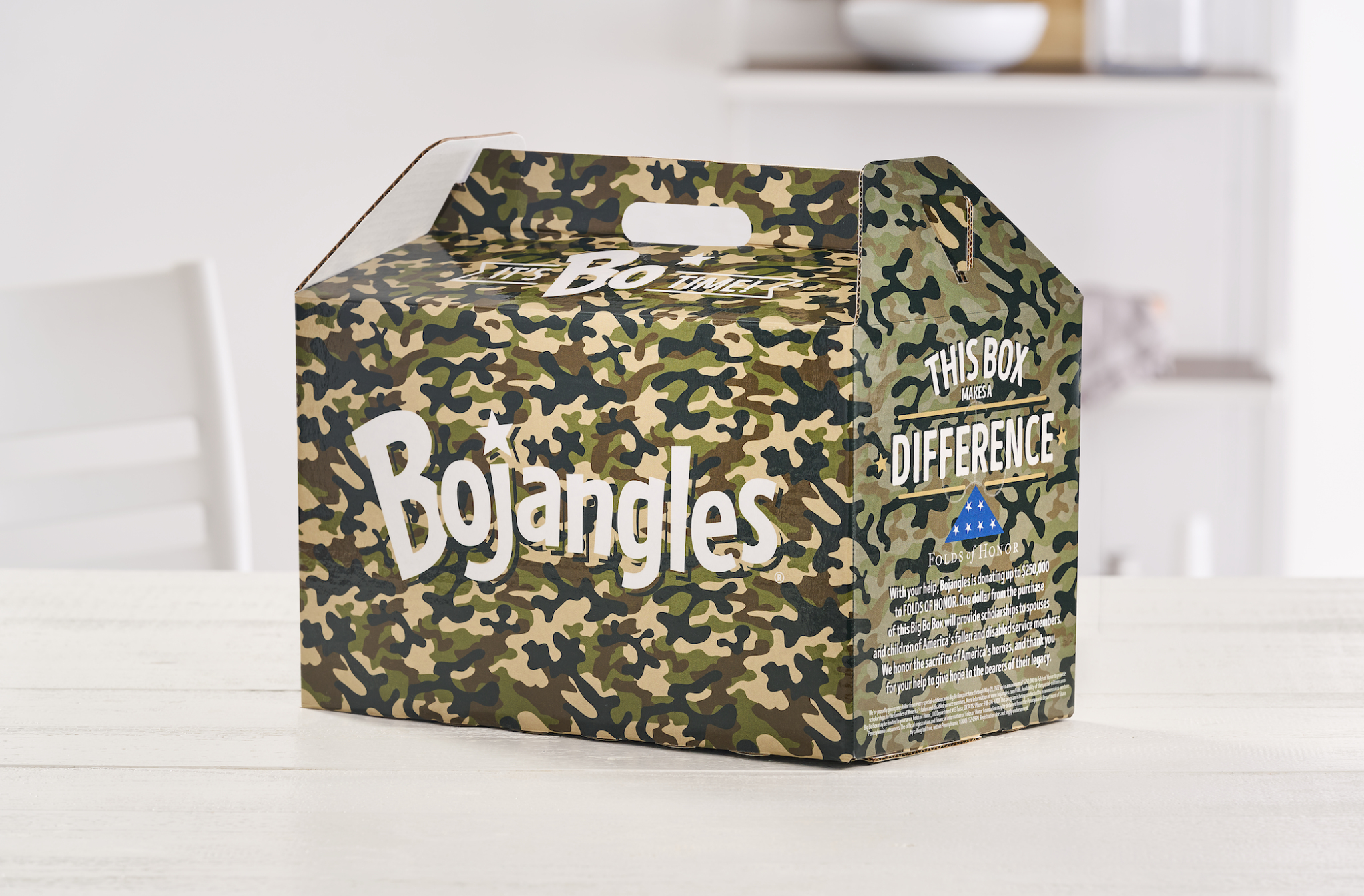 Bojangles Brings Back Camo-Themed Bo Boxes For Folds Of Honor - WCCB ...