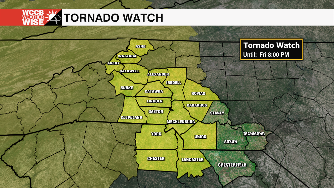 Tornado Watch In Effect Until 8 PM WCCB Charlotte's CW