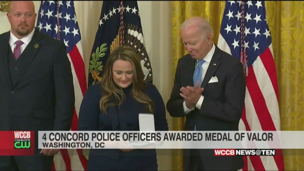 President Biden Awards Concord Police Officers With Medal Of Valor