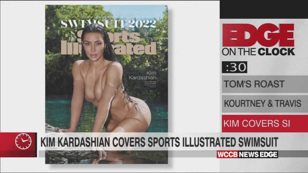 Edge On The Clock: Kim Kardashian Makes Cover Of Si Swimsuit Issue For 1st Time