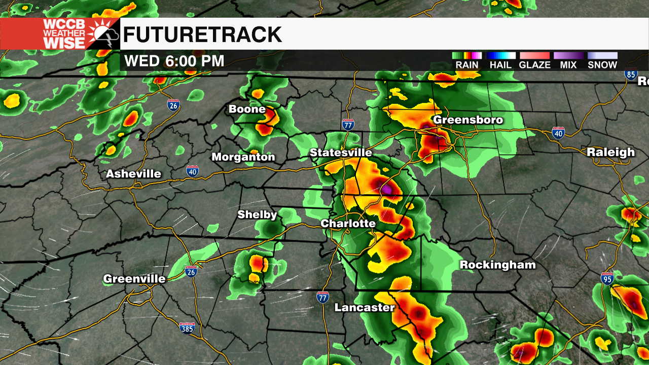 Wednesday Isolated Severe Storm Threat - WCCB Charlotte's CW