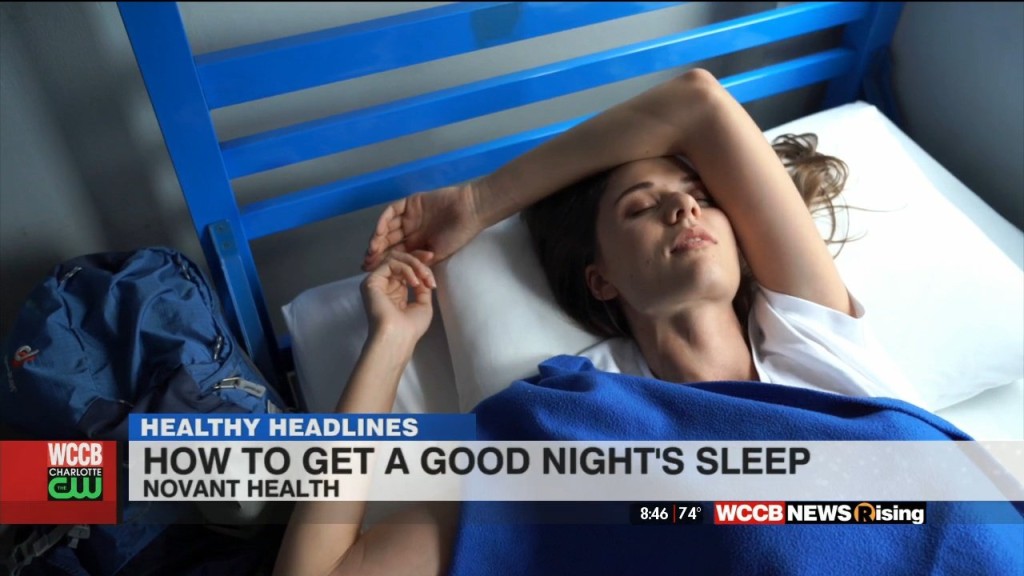 Healthy Headlines: How To Get A Good Nights Sleep