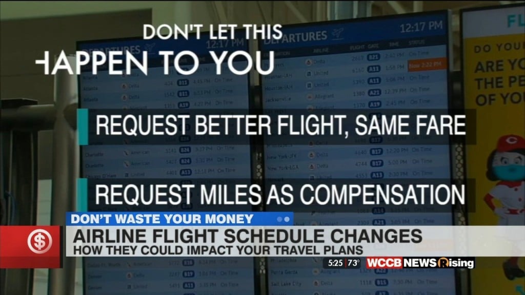 Don't Waste Your Money: Airline Flight Changes Could Impact Your Vacation Plans