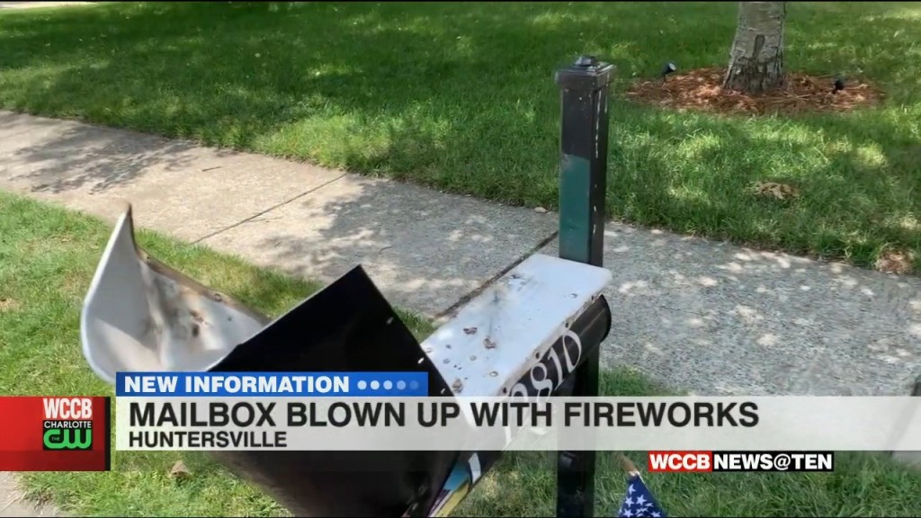 Police Investigating After Fireworks Used To Destroy Mailbox In Huntersville