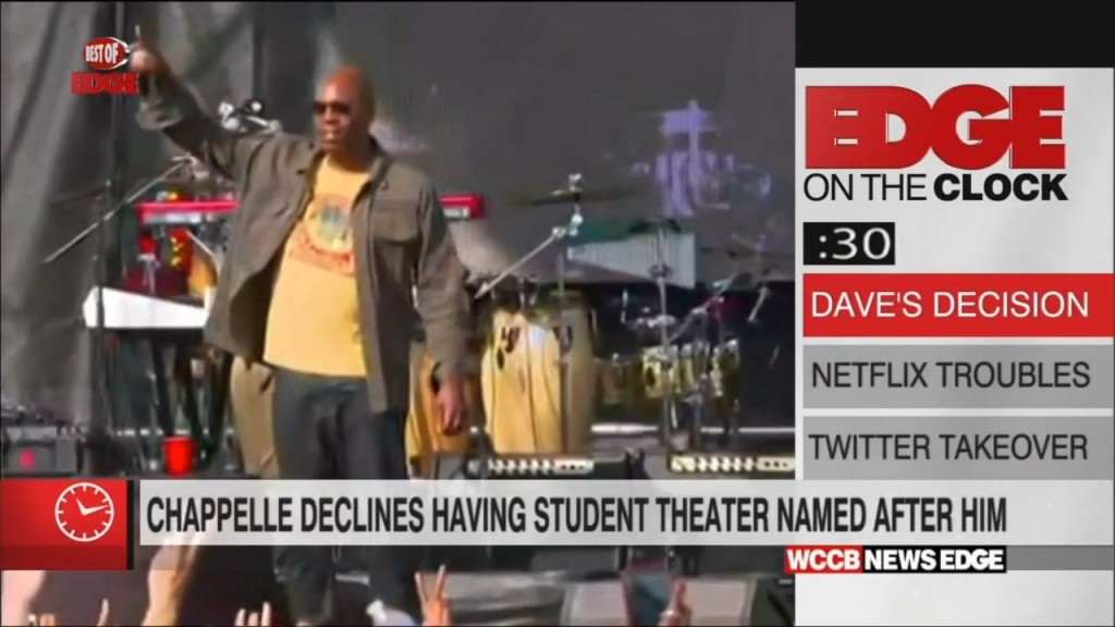 Edge On The Clock: Dave Chapelle Declines Having Student Theatre Named After Him