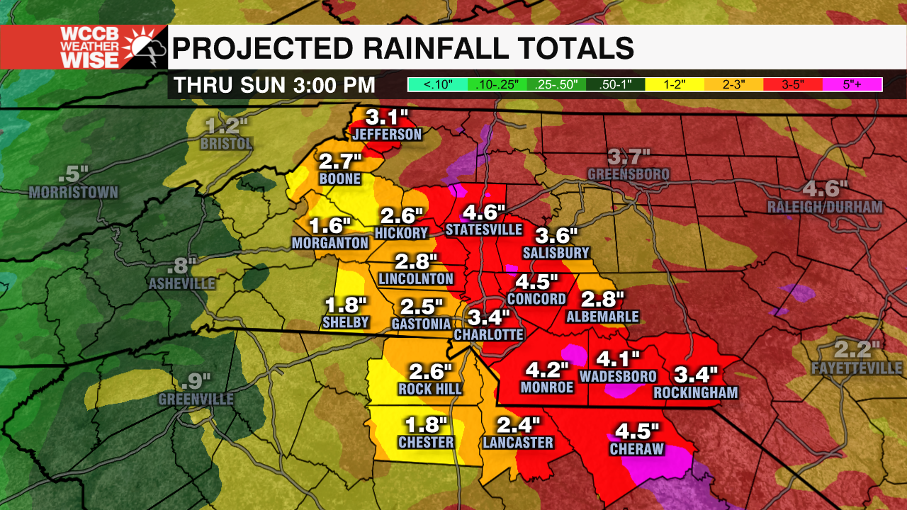 Graf Longer Range Rainfall Totals WCCB Charlotte's CW