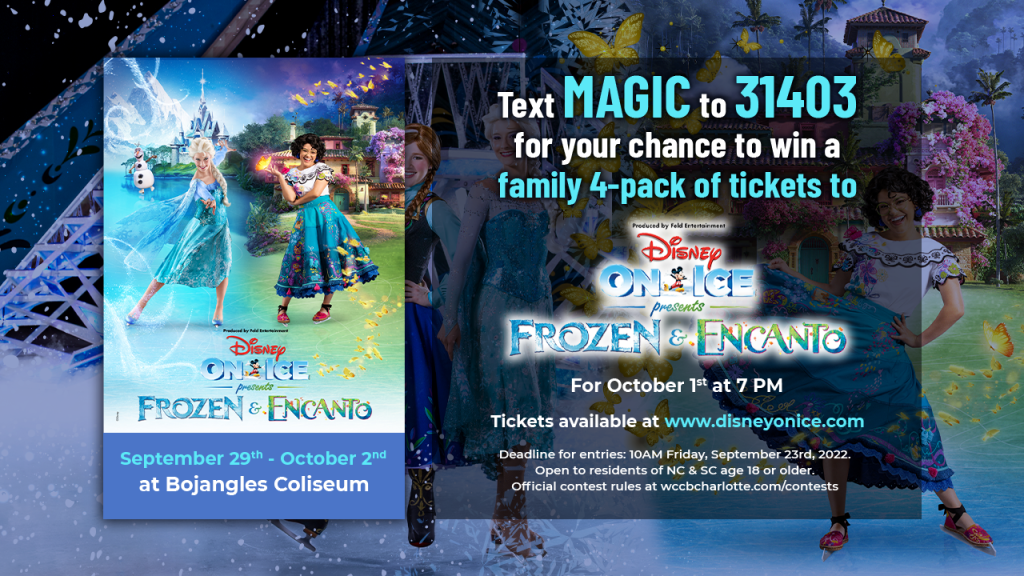 Text2Win A Family FourPack Of Tickets To Disney On Ice Presents Frozen