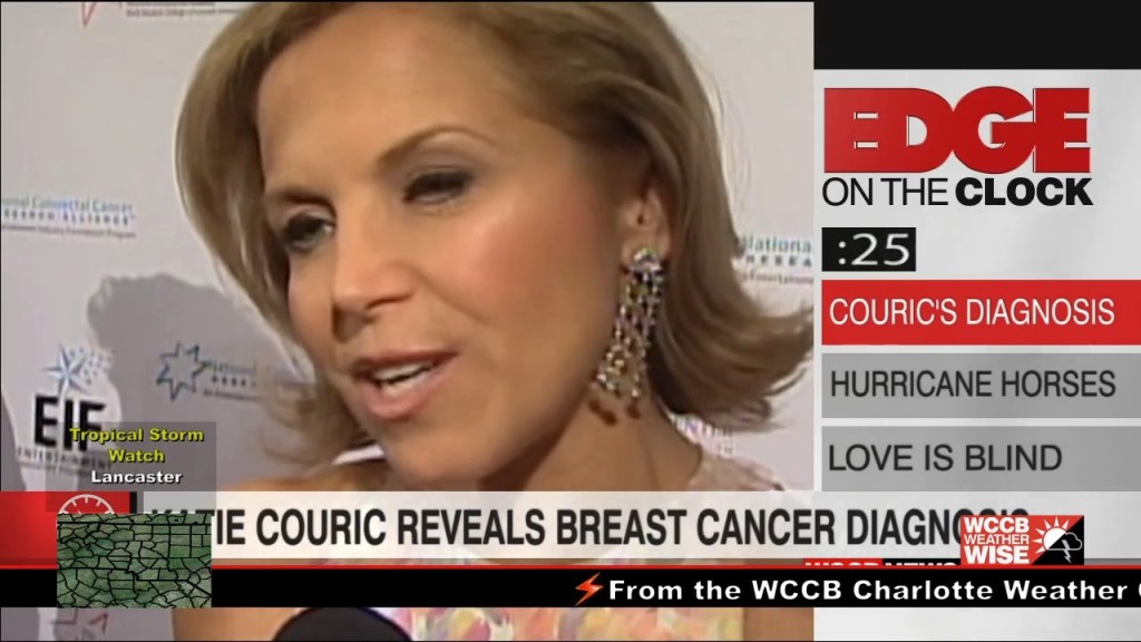 Edge On The Clock: Katie Couric Reveals Breast Cancer Diagnosis