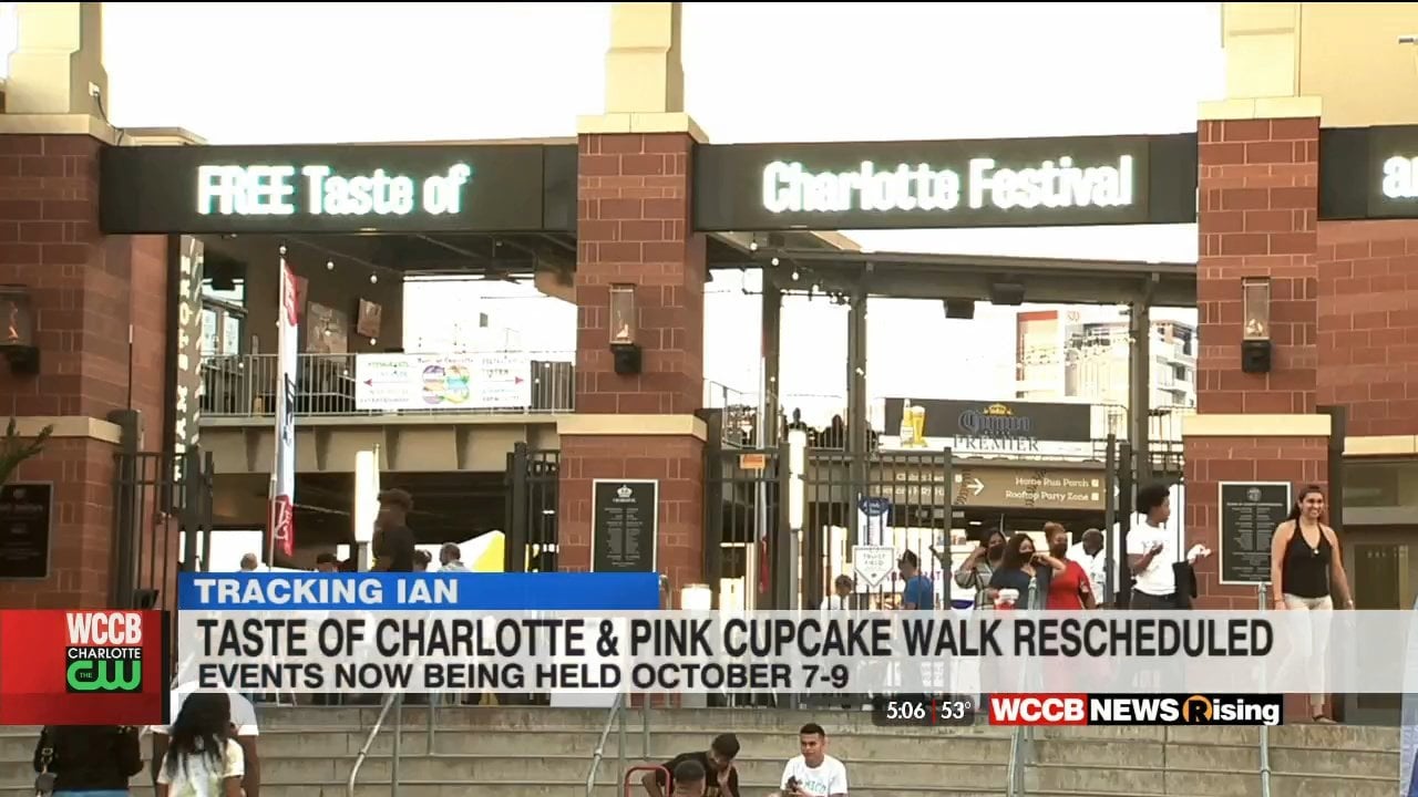 Taste of Charlotte and Pink Cupcake Walk Rescheduled Due to Ian WCCB