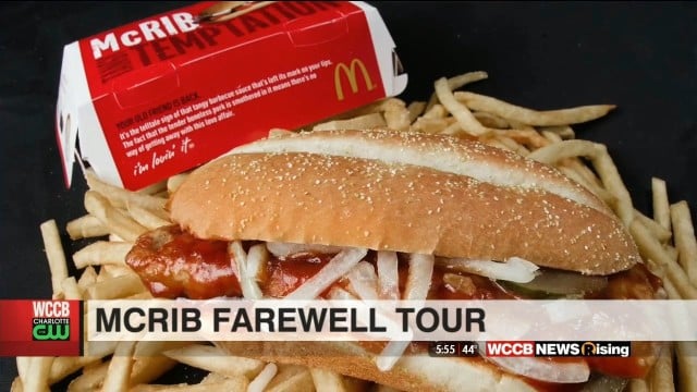 The McRib Sandwich Farewell Tour - WCCB Charlotte's CW