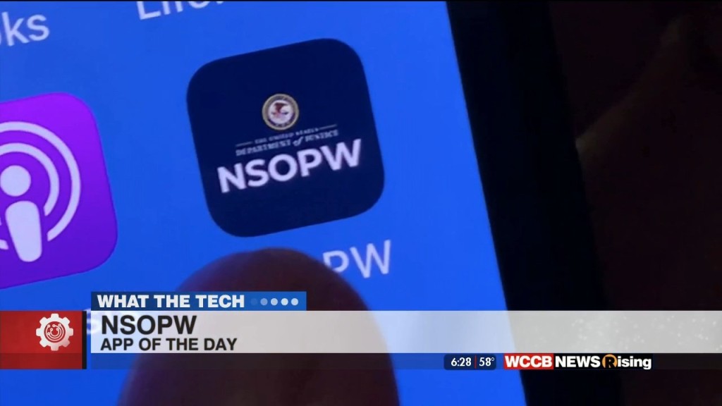 What The Tech: App Of The Day Nsopw