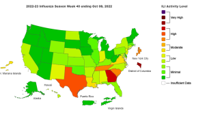 Cdc Flu Activity Map