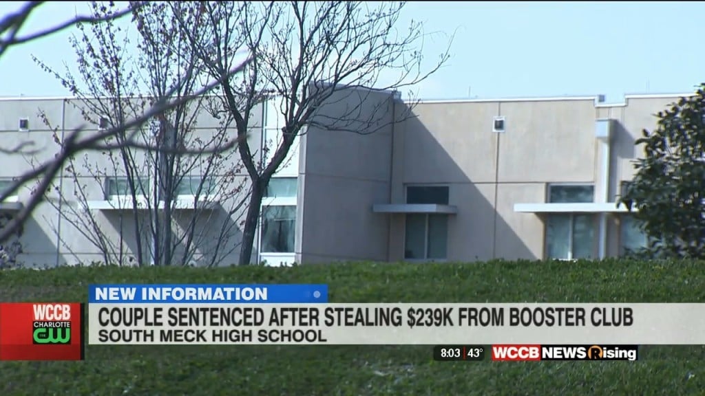 Couple Sentenced After Stealing Money From South Meck Hs Booster Club