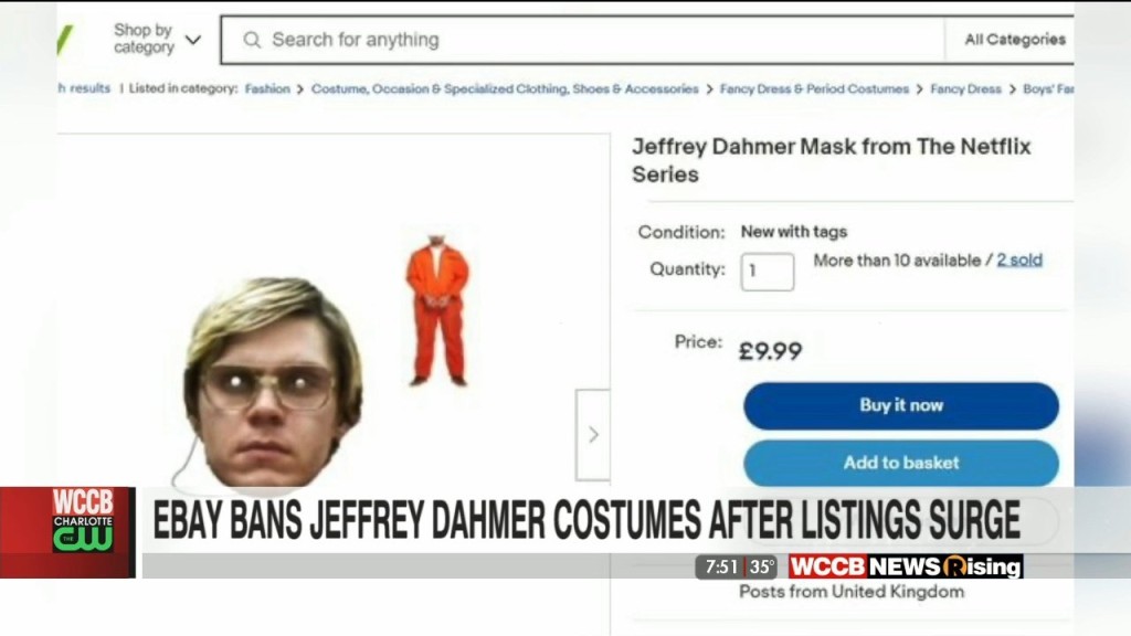 Ebay Bans Sale Of Jeffrey Dahmer Costumes