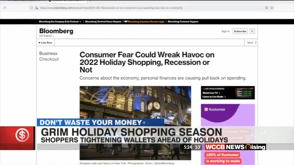 Don't Waste Your Money: Holiday Shopping Season Looking Grim